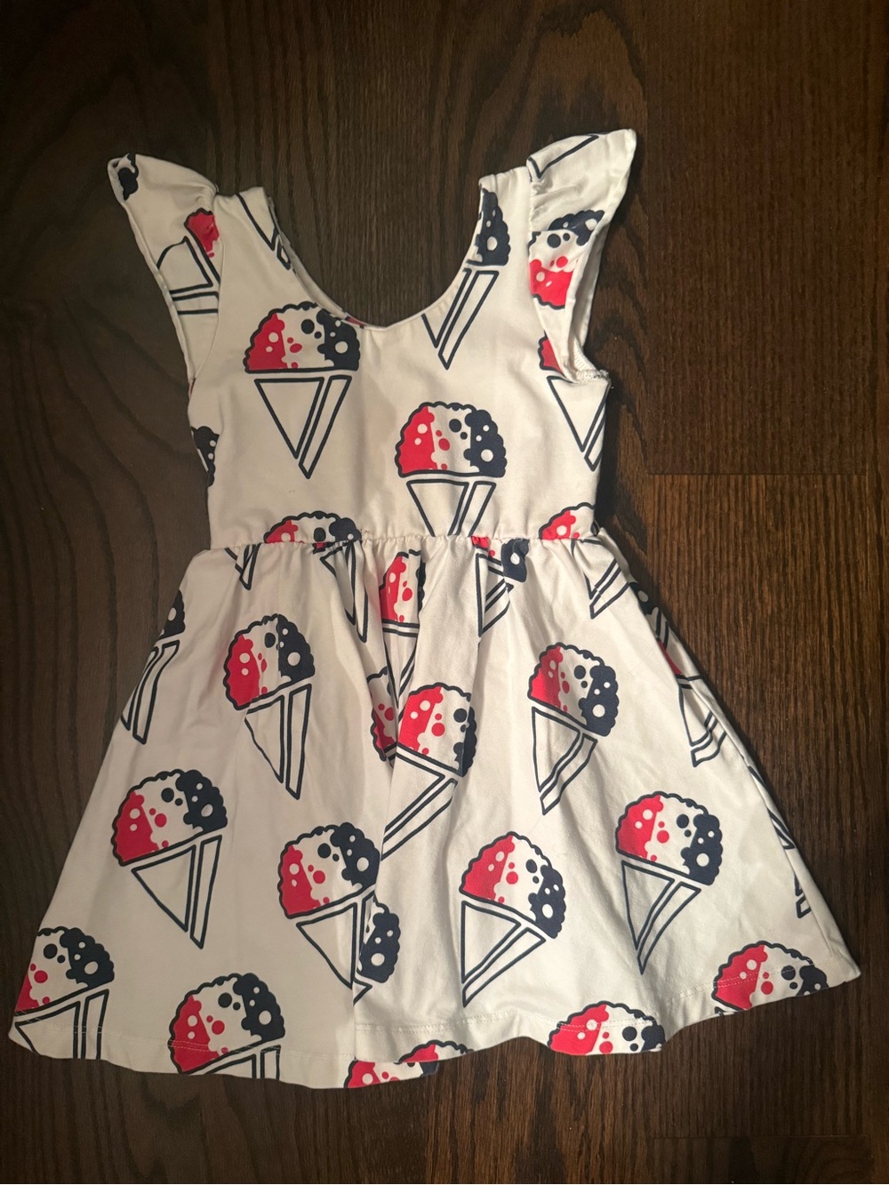 Monica + Andy Let’s Dance Dress Snowcone Celebration Dress Red White Navy 3T